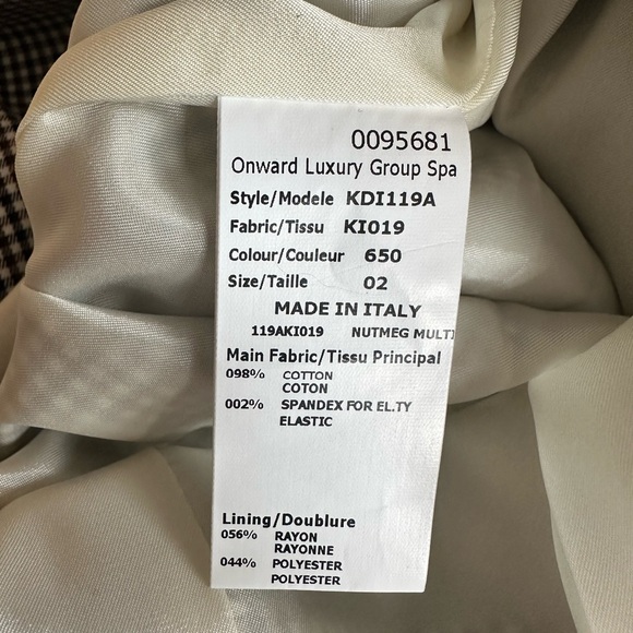 Michael Kors Collection Black Brown Gingham Pencil Skirt 2 NWOT - Picture 5 of 7